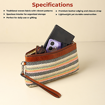 WRISTLET CLUTCH TOSTADO