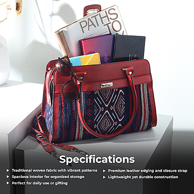 SATCHEL SILHOUETTE ROJA