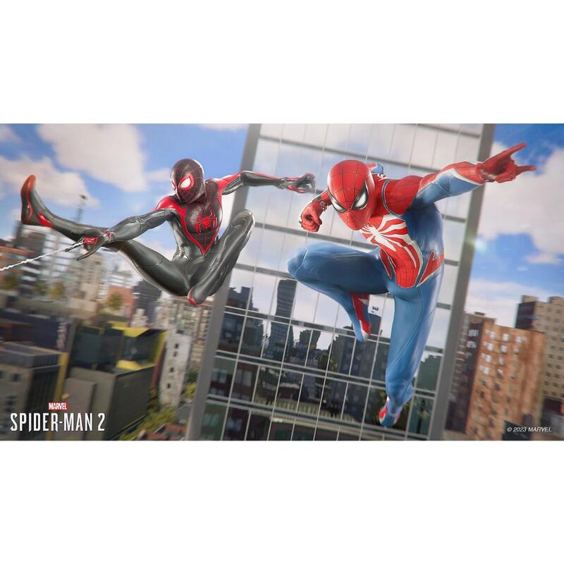 Marvel's Spider-Man 2 story scene with Peter Parker and the symbiote suit