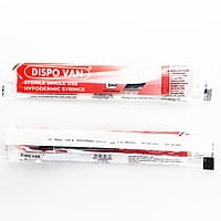 HMD Dispo Van Syringe 3ml 24G x 1 Inch Needle | Sterile Disposable Luer Slip Syringe | Box of 100