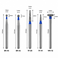 NewDiamond Molars Restoration FG Airotor Bur Kit – Pack of 10 Burs (FG-121)