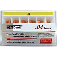 DiaDent Gutta Percha Points 4% – Special Tapered Root Canal Points