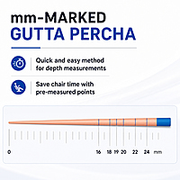 Sure Endo Gutta Percha Length Marked – 6% (Pack of 60)