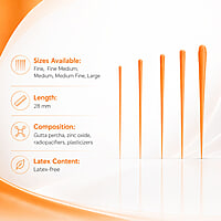 Sure Endo Gutta Percha Non Standardized – Pack of 100