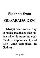 Flashes from Sri Sarada Devi