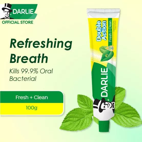 Darlie Double Action Fresh+Clean Fluoride Toothpaste,  80g pack of 1