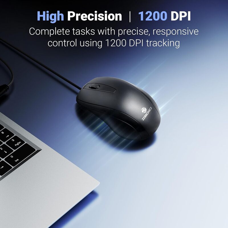 ZEBRONICS OPTICAL USB MOUSE (ALEX)