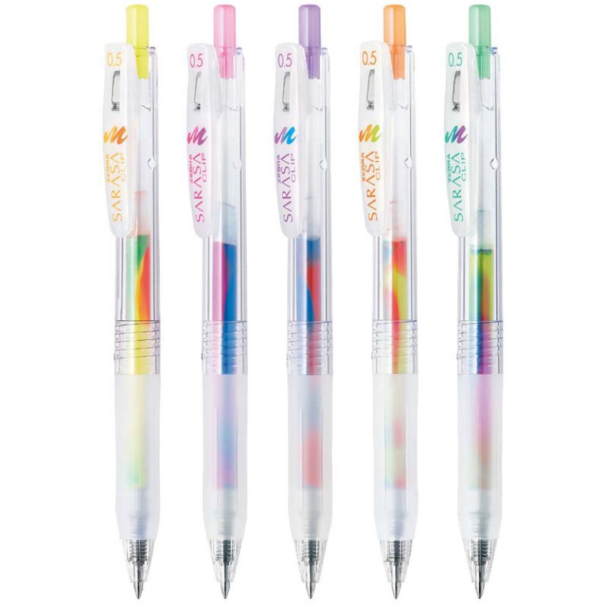 Zebra Sarasa Clip Marble Color 5 Color Pen Set