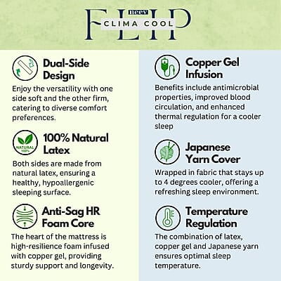 Neev Clima Cool Flip 7'' Mattress Neev Clima Cool Flip 7'' Mattress