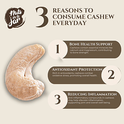 Nuts In a Jar Cashews 2 Piece Everyday Classics 250 Grams Nuts In a Jar Cashews 2 Piece Everyday Classics 250 Grams