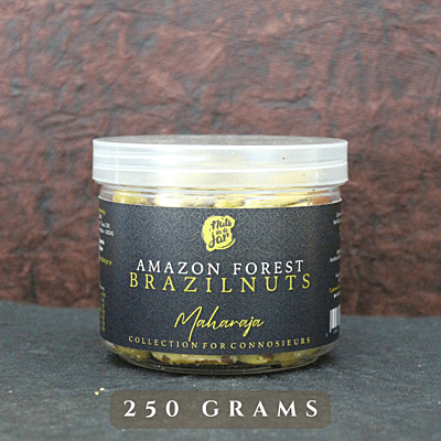Nuts in a Jar Maharaja Amazon Rain Forest Brazil Nuts 250 Grams Nuts in a Jar Maharaja Amazon Rain Forest Brazil Nuts 250 Grams