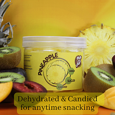 Nuts In a Jar Dried & Candied Pineapple Slices 250 Grams Nuts In a Jar Dried & Candied Pineapple Slices 250 Grams