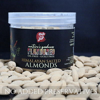 Oil Free Flavoured Himalayan Salted Almonds 250 Grams Oil Free Flavoured Himalayan Salted Almonds 250 Grams