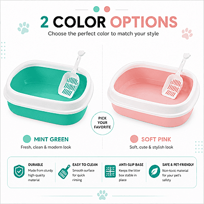 LITTER BOX WITH SCOOPER LITTER BOX WITH SCOOPER