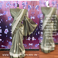 SEMI RAW SILK SAREE PSYSRSS22267 SEMI RAW SILK SAREE PSYSRSS22267
