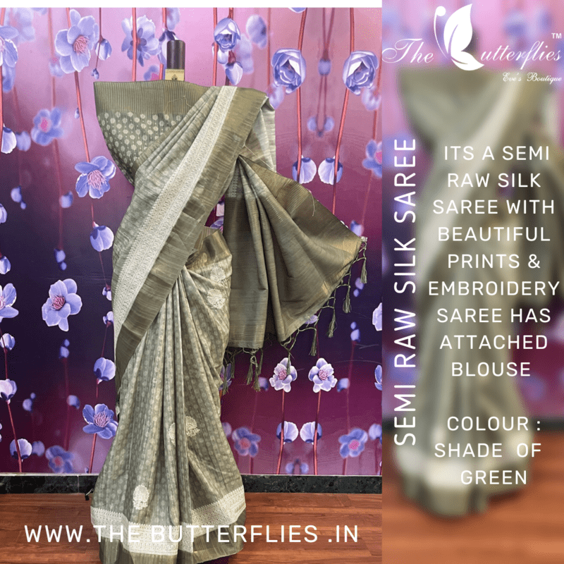 SEMI RAW SILK SAREE PSYSRSS22267 SEMI RAW SILK SAREE PSYSRSS22267