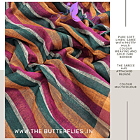 PURE  LINEN SAREE GSSSLIN22892