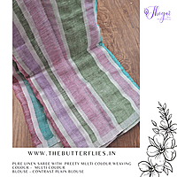 PURE LINEN SAREE YBRSLIN23604