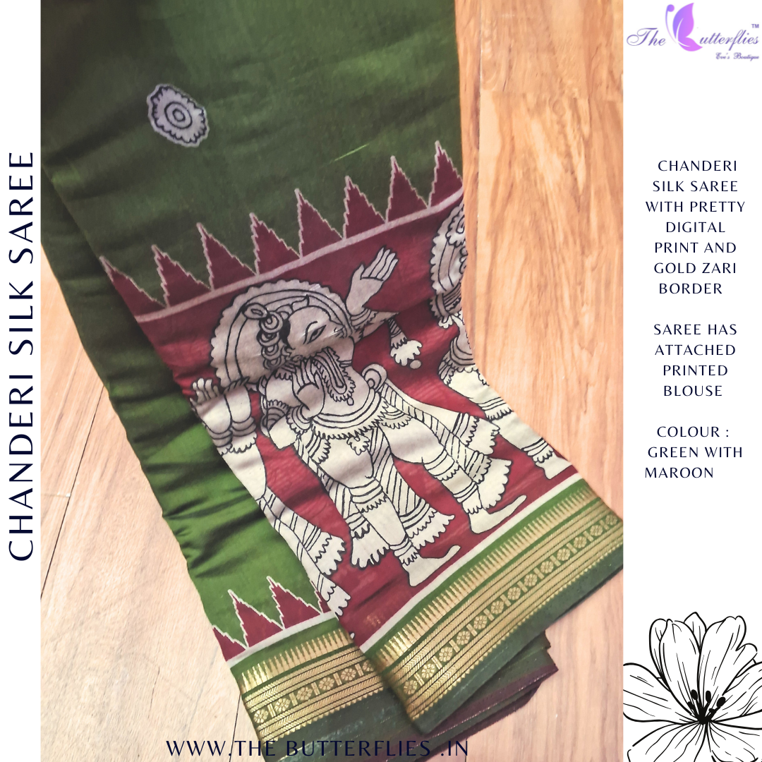 CHANDERI SILK SAREE RJASCDS24210