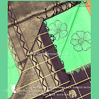 Pure kanchivaram Soft  Silk Saree with checks border KRSSSIL19188