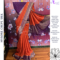 CREPE SILK SAREE NISSCRE24377 CREPE SILK SAREE NISSCRE24377
