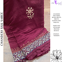 PURE CHANDERI SILK SAREE DCMSCDS24566
