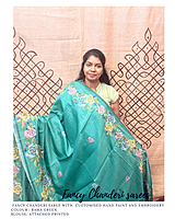 FANCY CHANDERI SAREE SFHSCDS24604