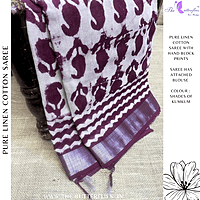 LINEN COTTON SAREE ssgSLIN24646