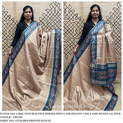 TUSSER SILK SAREE SFHSTSK24634