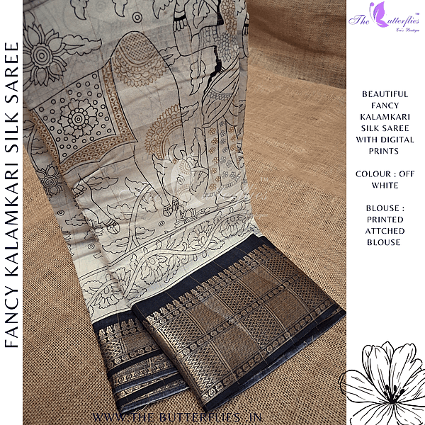 FANCY KALAMKARI SILK SAREE KSPSFSC24706 FANCY KALAMKARI SILK SAREE KSPSFSC24706