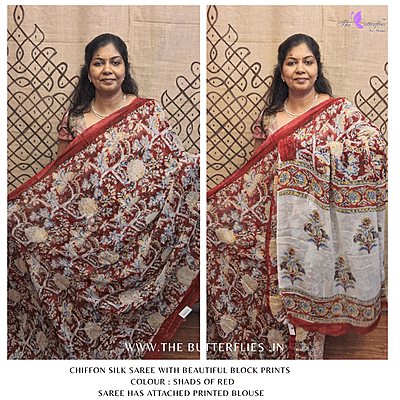 CHIFFON SILK SAREE ssgSGRS24779