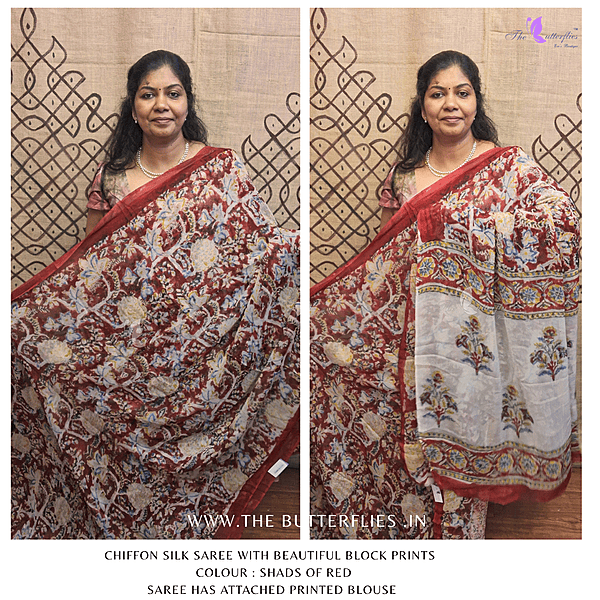 CHIFFON SILK SAREE ssgSGRS24779