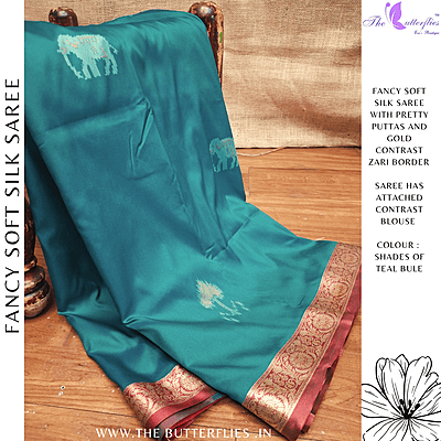 FANCY SOFT SILK SAREE MHTSSIL24837