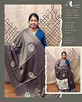 PURE LINEN SAREE MHTSLIN24905 PURE LINEN SAREE MHTSLIN24905
