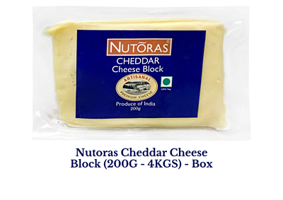 Nutoras Matured Cheddar Cheese Block (200G -4KG) Nutoras Matured Cheddar Cheese Block (200G -4KG)