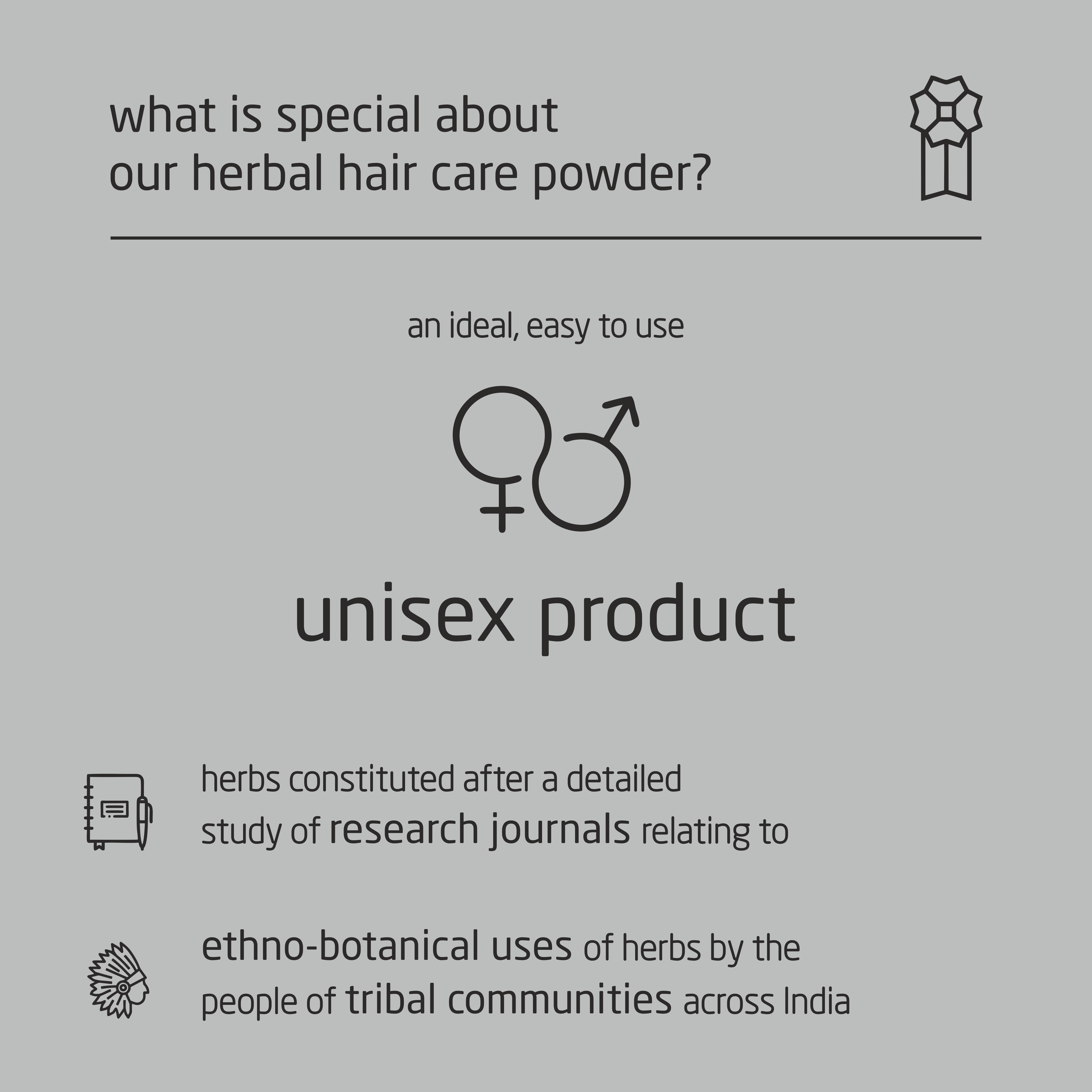 Super Premium Herbal Hair Care Powder - 100g