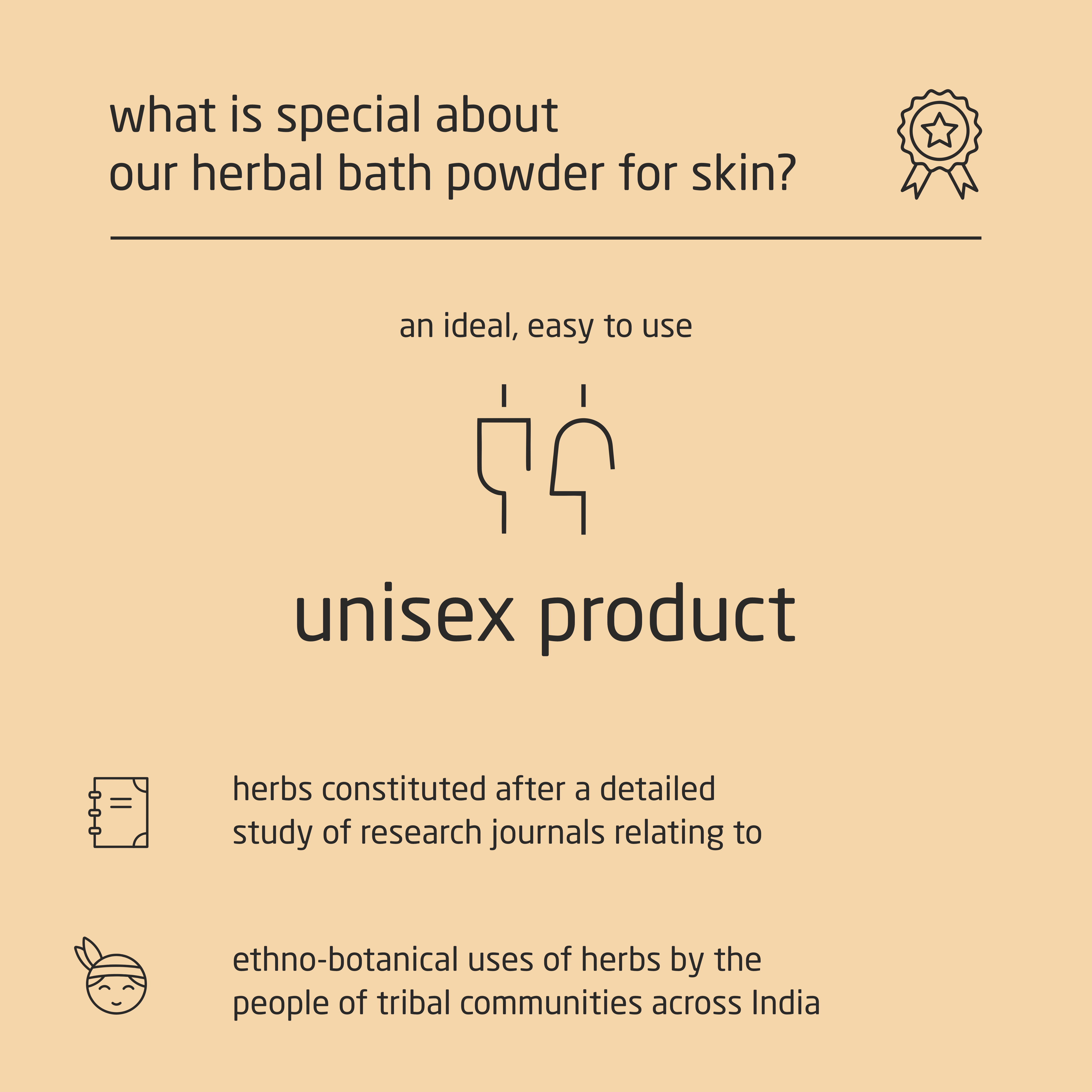 Super Premium Unisex Herbal Bath Powder for Skin - 500g