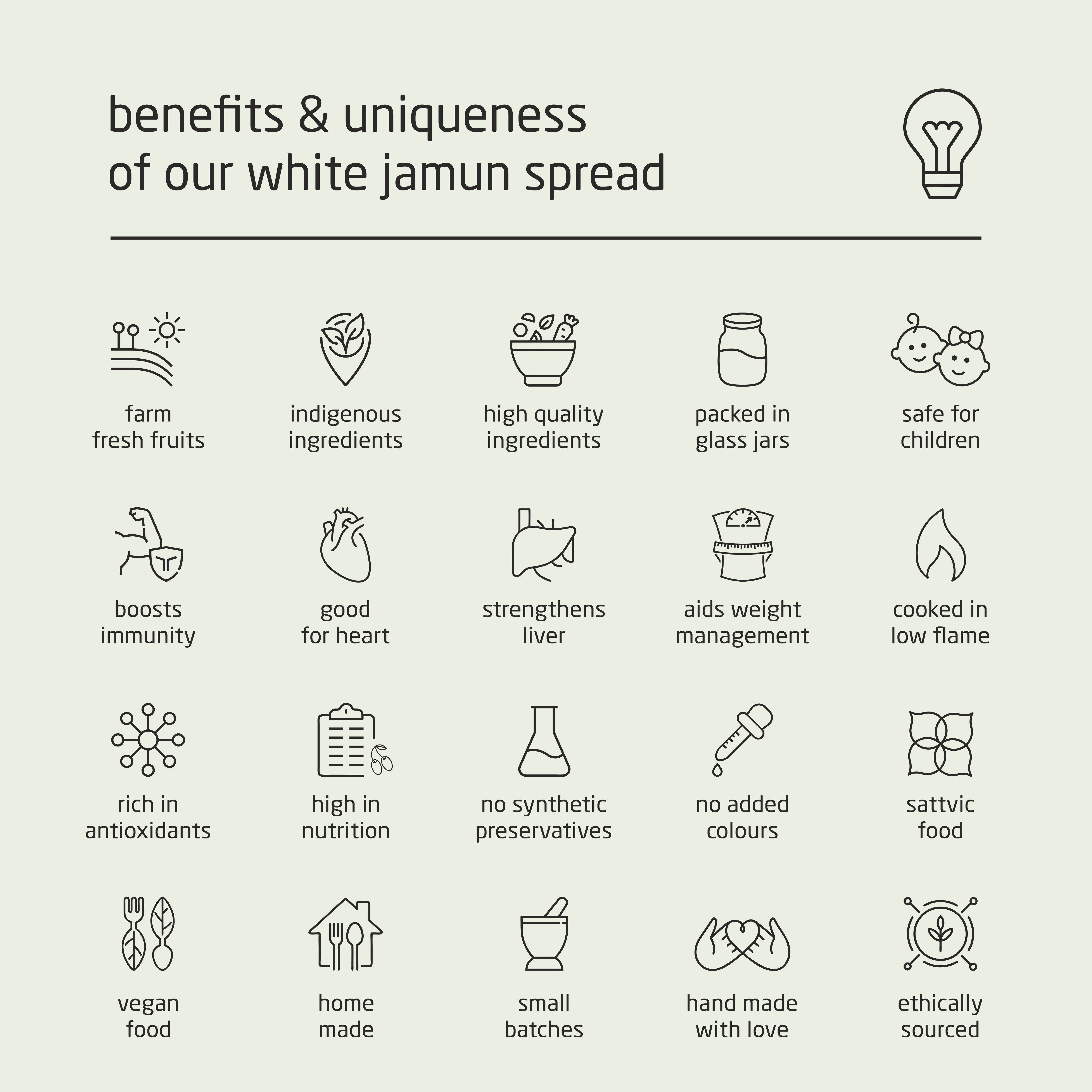 Premium White Jamun Spread with Coconut Neera Sugar - 150g