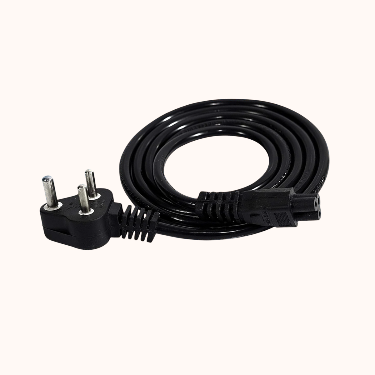 Geonix 1.5 Meter Laptop Power Cable, Black- GXLPC1.5