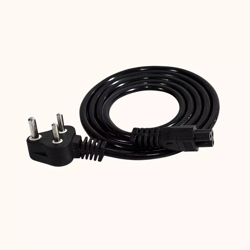 Geonix 1.5 Meter Laptop Power Cable, Black- GXLPC1.5