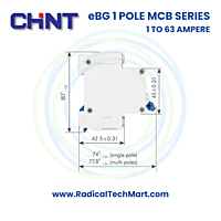 ChinteBG 2 Pole MCB for Electrical Panels
