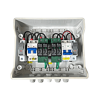 DCDB WaterShield IP65 Weatherproof – 20A MCB,600V SPD & 20A Fuse Holder (5-10kW) (2-In-2-Out)