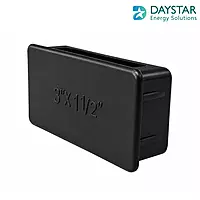 3" x 1.5" Closing End Cap for Rectangular Pipe