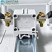 100 Amp Bush bar Type Polymide Terminal Block Black | FTS-50LPC