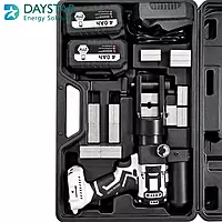 Cordless Hydraulic Cable Crimping Tool with 2×4.0Ah Batteries