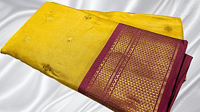 Sanjana Kanchi Fancy Jari Saree - Lemon
