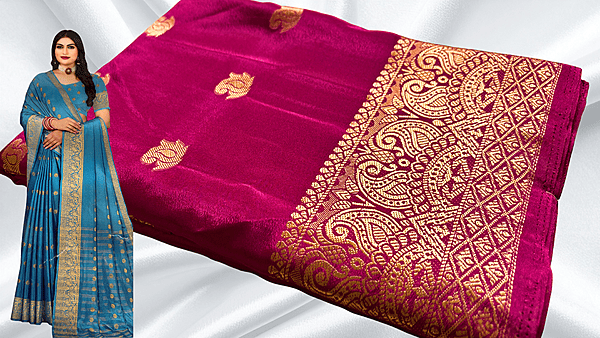 Mysore Soft Butter Silk Saree - Pink