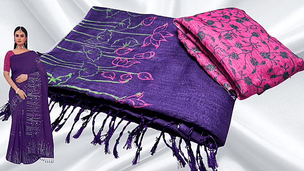 Cotton Queen Trending Saree - Violet Pink