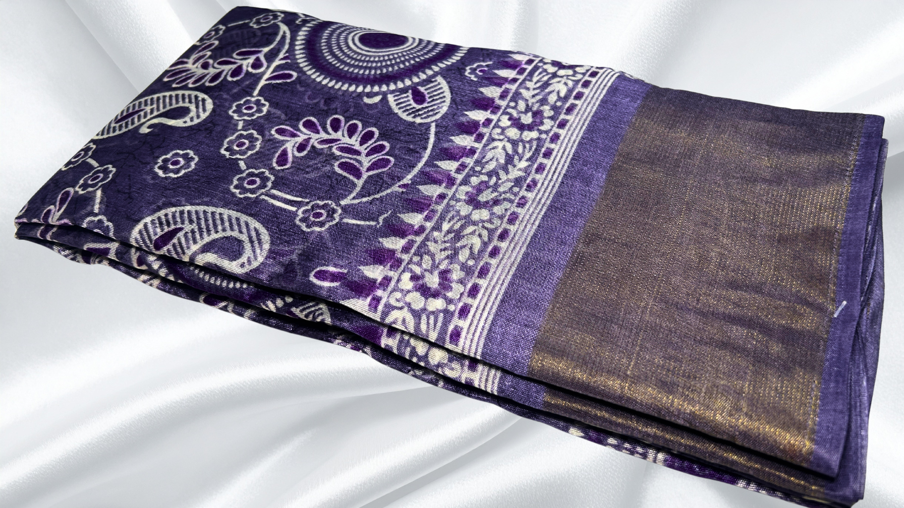 Zarina Pattu Soft Saree - Lavendar