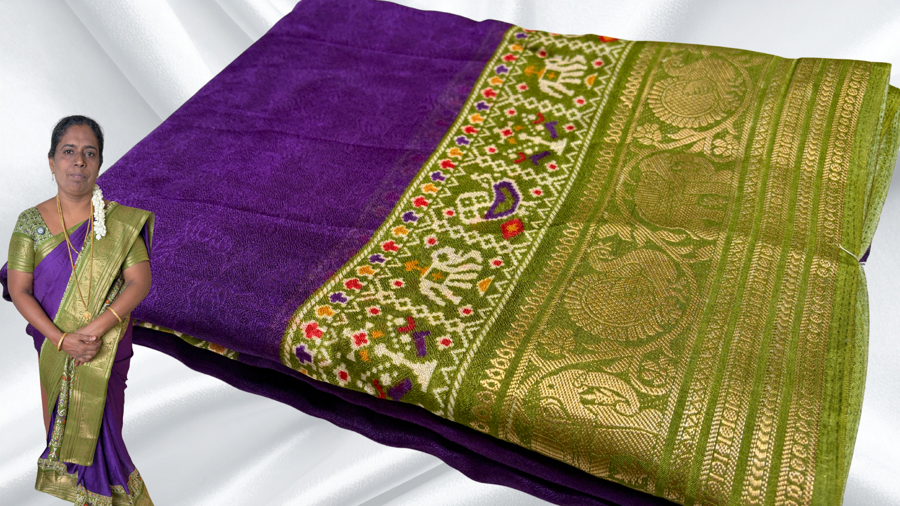 Rising Mysore Soft Silk Saree - Purple Rising Mysore Soft Silk Saree - Purple